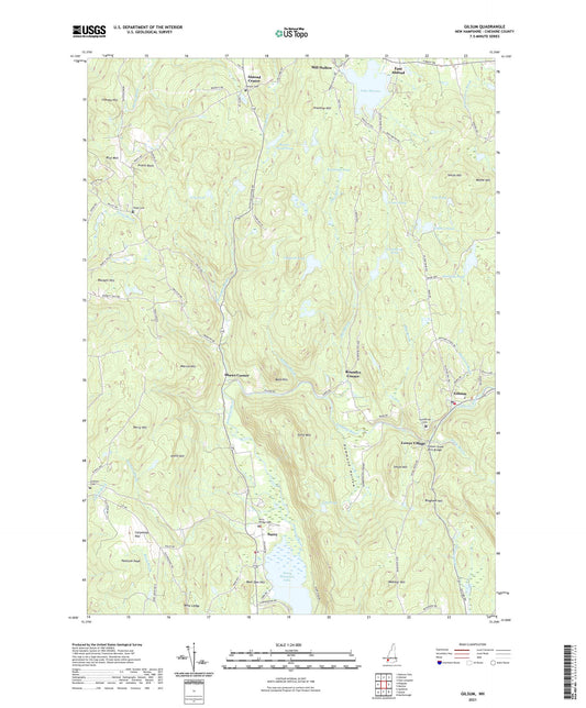 Gilsum New Hampshire US Topo Map Image