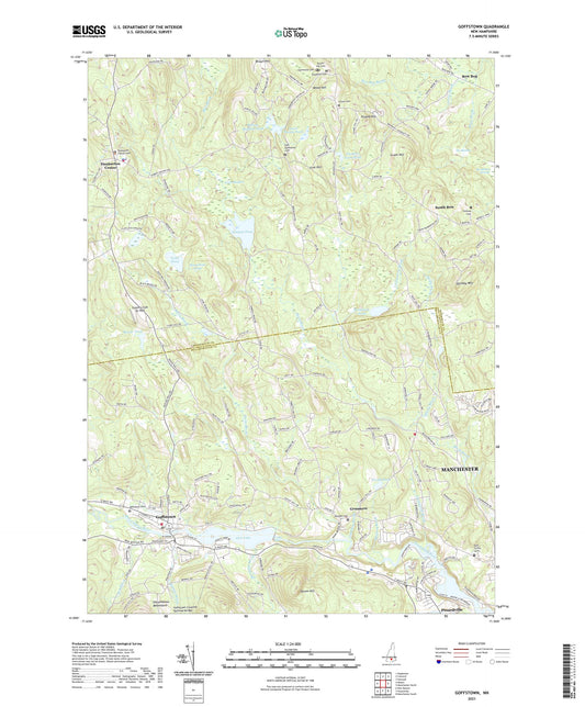 Goffstown New Hampshire US Topo Map Image