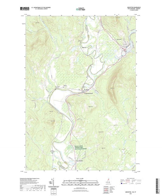 Groveton New Hampshire US Topo Map Image