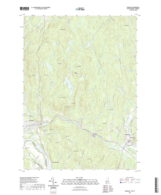 Hinsdale New Hampshire US Topo Map Image