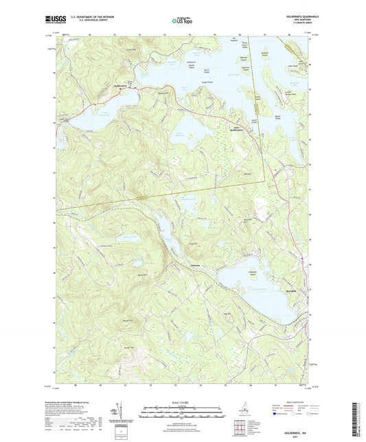 Holderness New Hampshire US Topo Map Image
