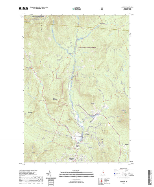 Jackson New Hampshire US Topo Map Image