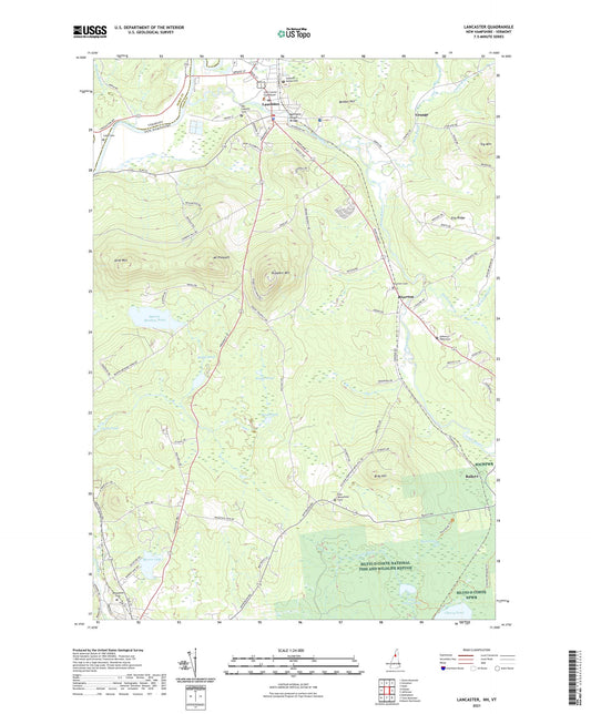 Lancaster New Hampshire US Topo Map Image
