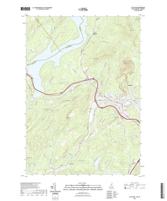 Littleton New Hampshire US Topo Map Image