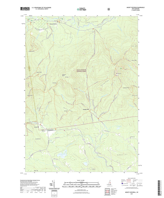 Mount Chocorua New Hampshire US Topo Map Image
