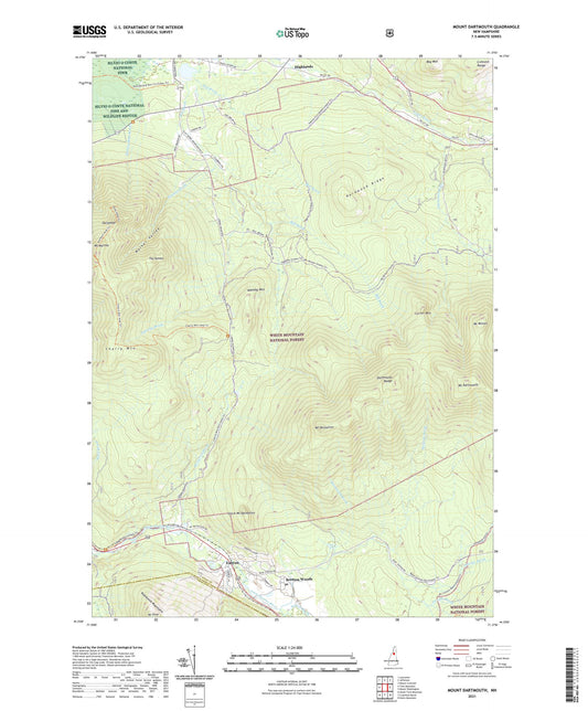 Mount Dartmouth New Hampshire US Topo Map Image