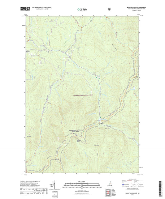 Mount Moosilauke New Hampshire US Topo Map Image
