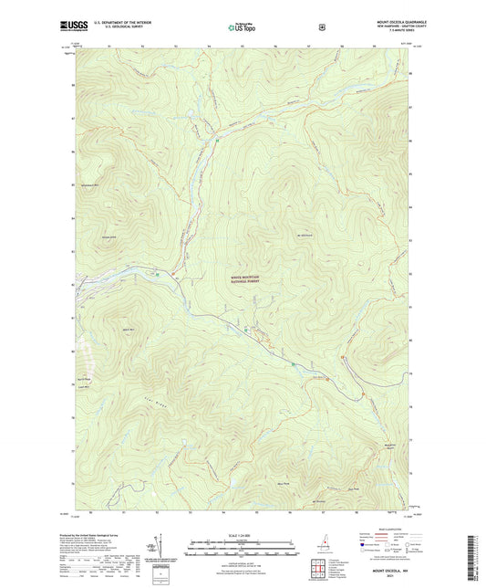 Mount Osceola New Hampshire US Topo Map Image