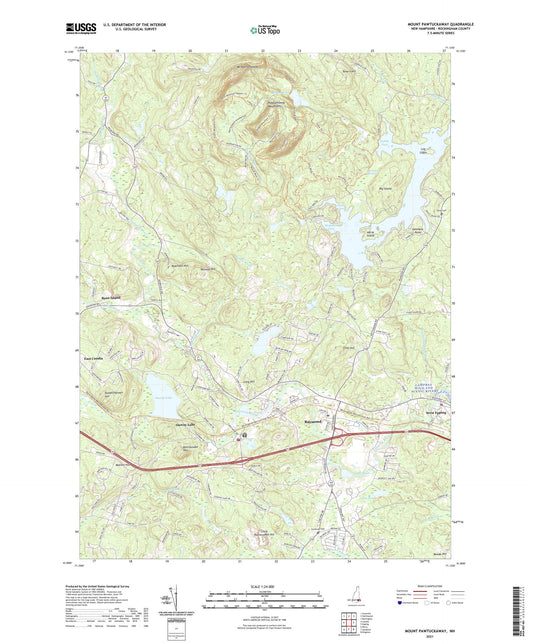 Mount Pawtuckaway New Hampshire US Topo Map Image