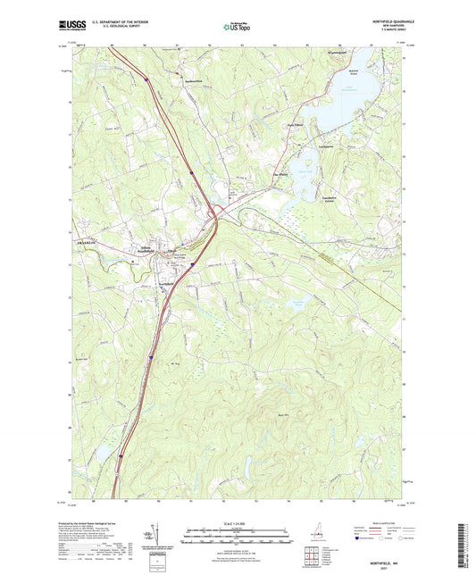 Northfield New Hampshire US Topo Map Image
