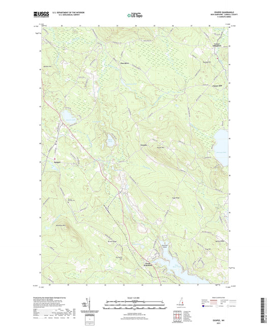 Ossipee New Hampshire US Topo Map Image