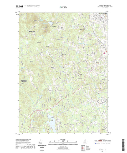 Pinardville New Hampshire US Topo Map Image