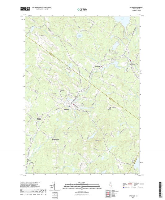 Pittsfield New Hampshire US Topo Map Image