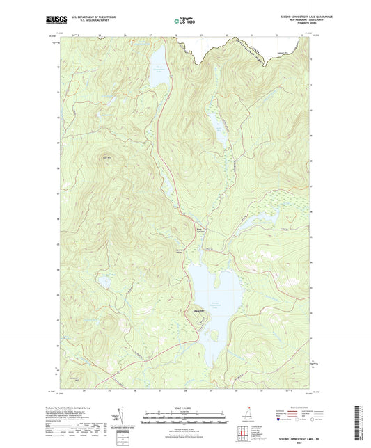Second Connecticut Lake New Hampshire US Topo Map Image
