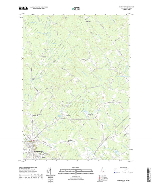 Somersworth New Hampshire US Topo Map Image