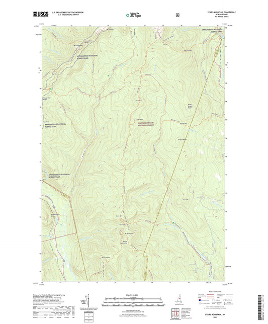 Stairs Mountain New Hampshire US Topo Map Image