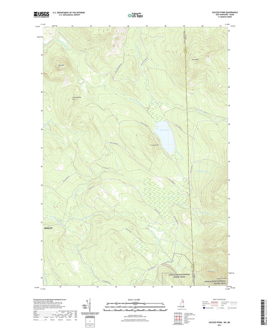 Success Pond New Hampshire US Topo Map Image