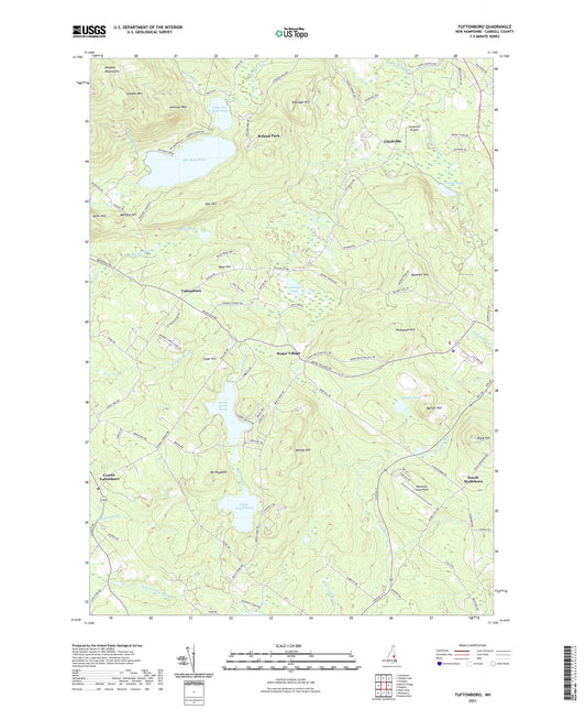Tuftonboro New Hampshire US Topo Map Image