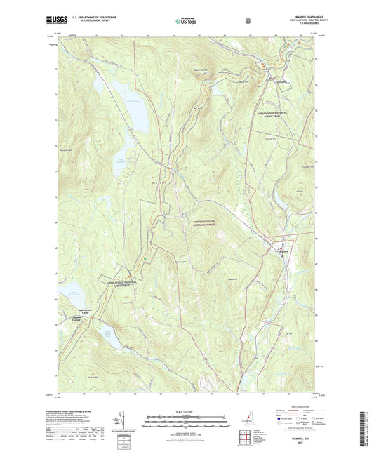 Warren New Hampshire US Topo Map Image