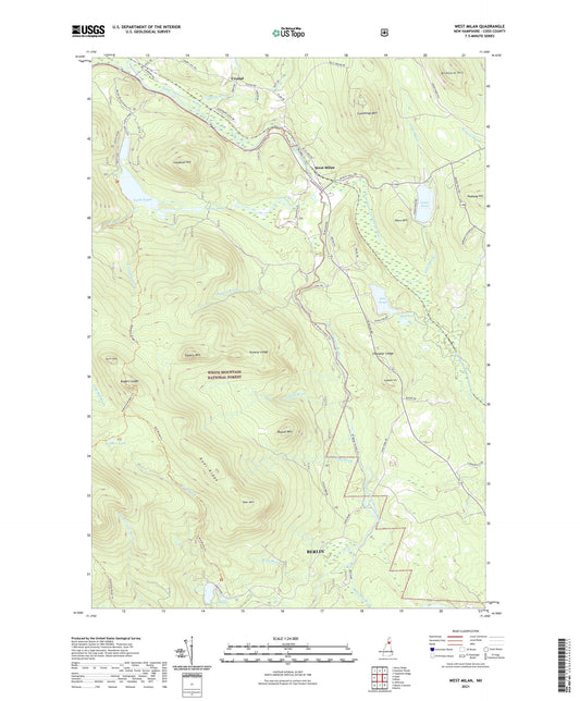 West Milan New Hampshire US Topo Map Image