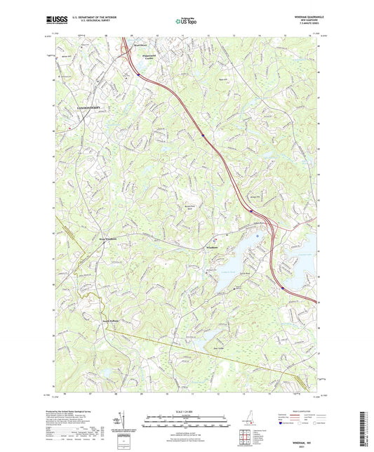 Windham New Hampshire US Topo Map Image