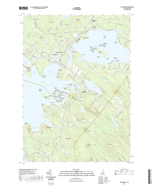 Wolfeboro New Hampshire US Topo Map Image