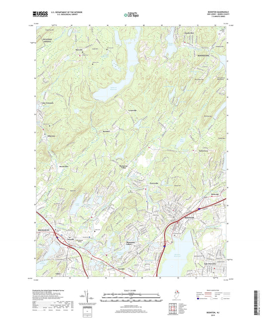 Boonton New Jersey US Topo Map Image