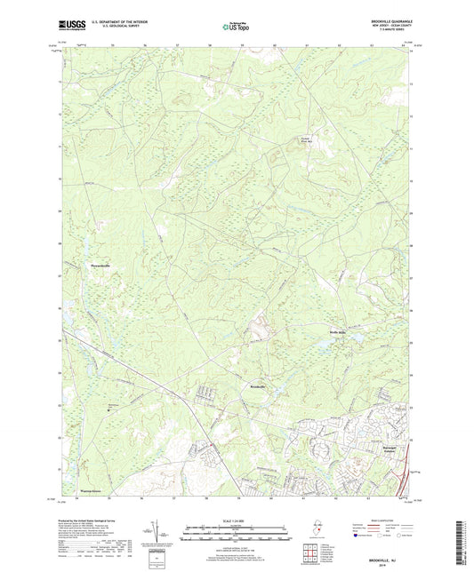 Brookville New Jersey US Topo Map Image