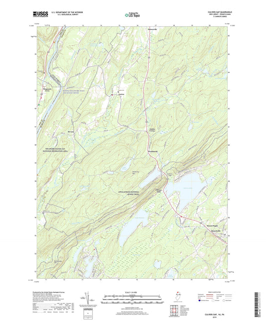 Culvers Gap New Jersey US Topo Map Image