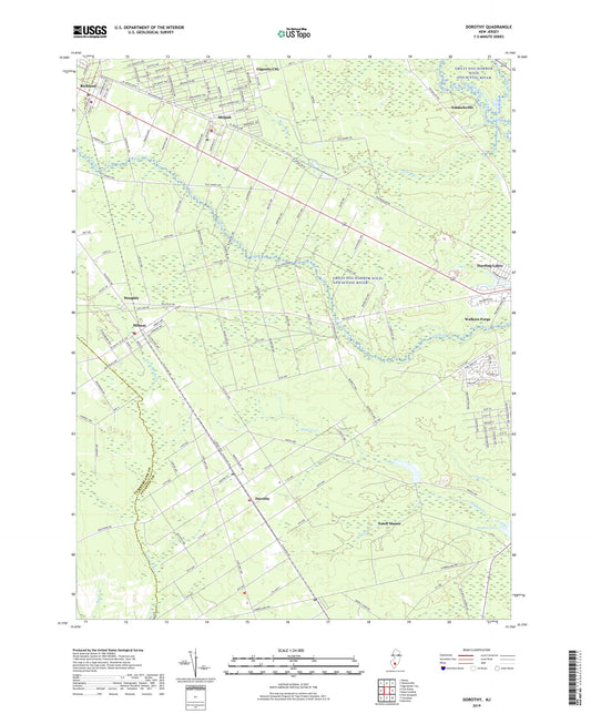 Dorothy New Jersey US Topo Map Image