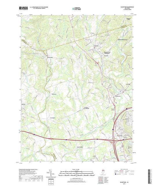 Gladstone New Jersey US Topo Map Image
