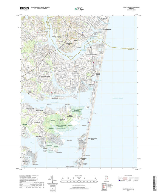 Point Pleasant New Jersey US Topo Map Image