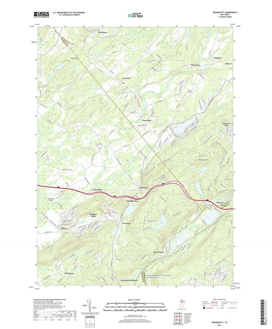 Tranquility New Jersey US Topo Map Image