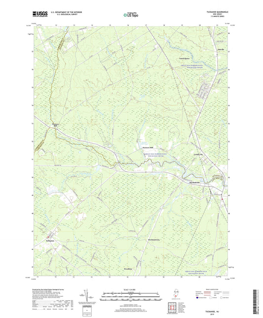 Tuckahoe New Jersey US Topo Map Image