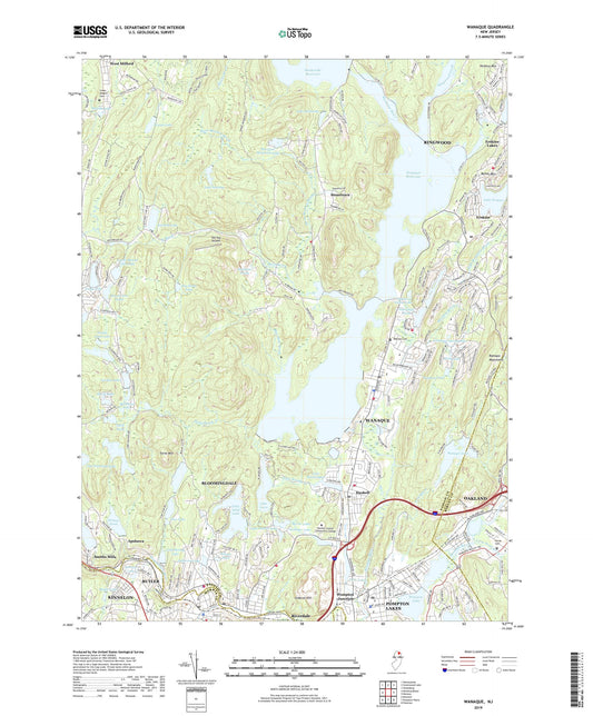 Wanaque New Jersey US Topo Map Image