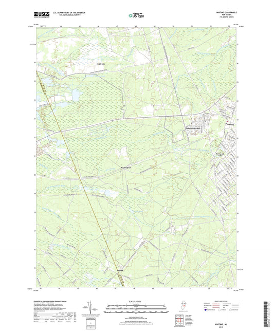 Whiting New Jersey US Topo Map Image