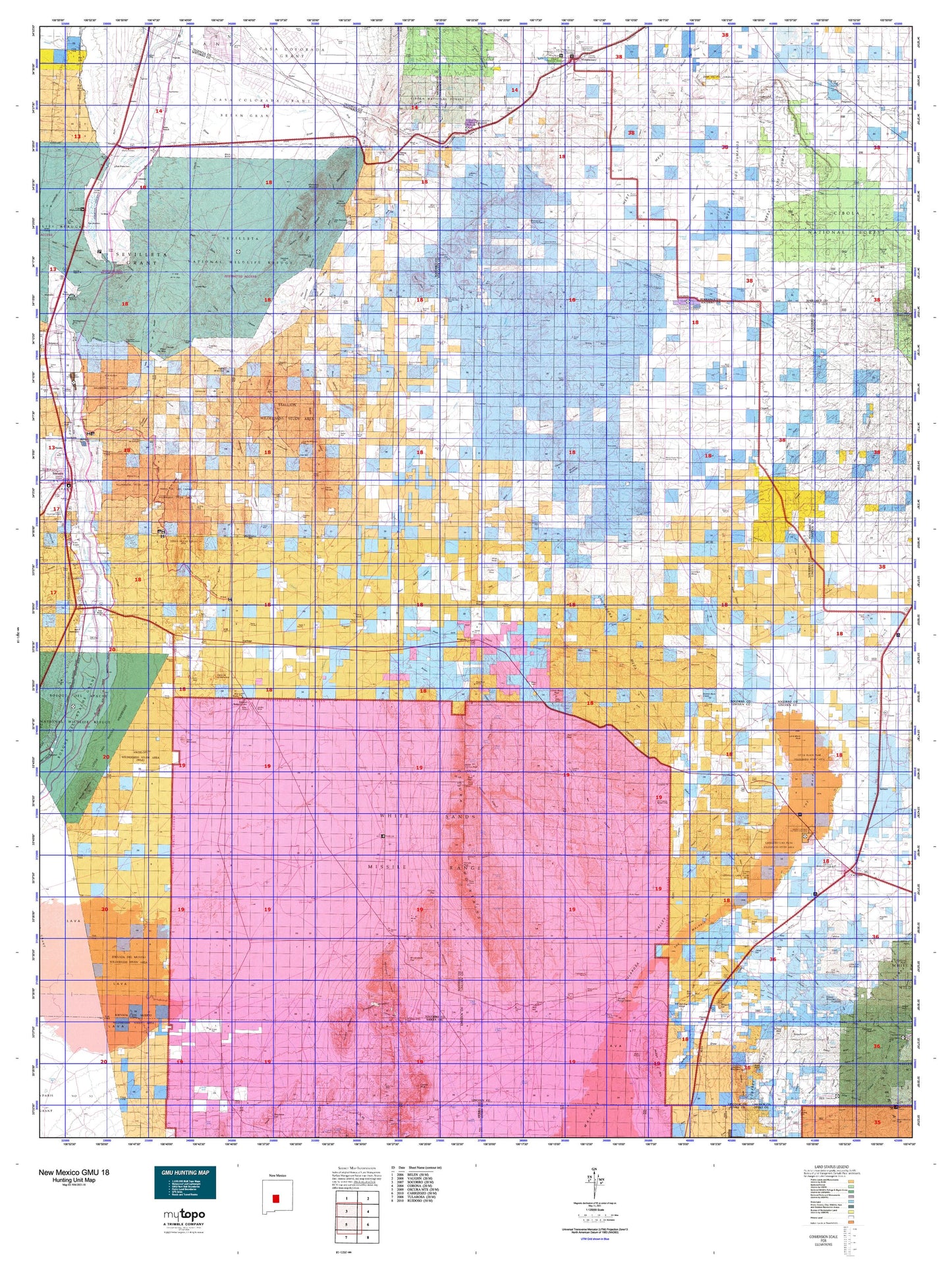 New Mexico GMU 18 Map Image