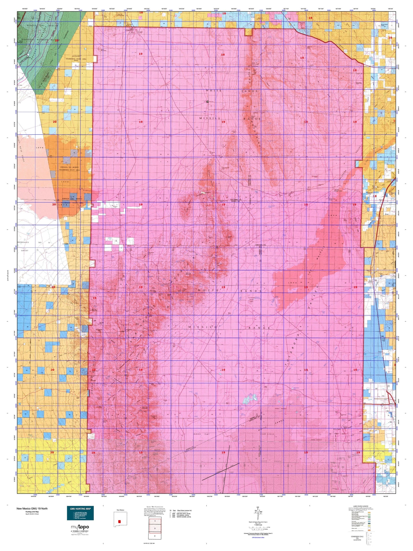 New Mexico GMU 19 North Map Image