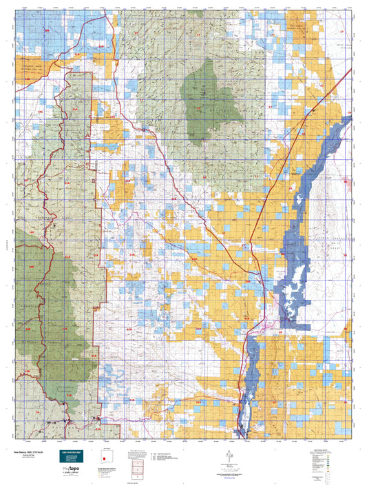 New Mexico GMU 21B North Map Image