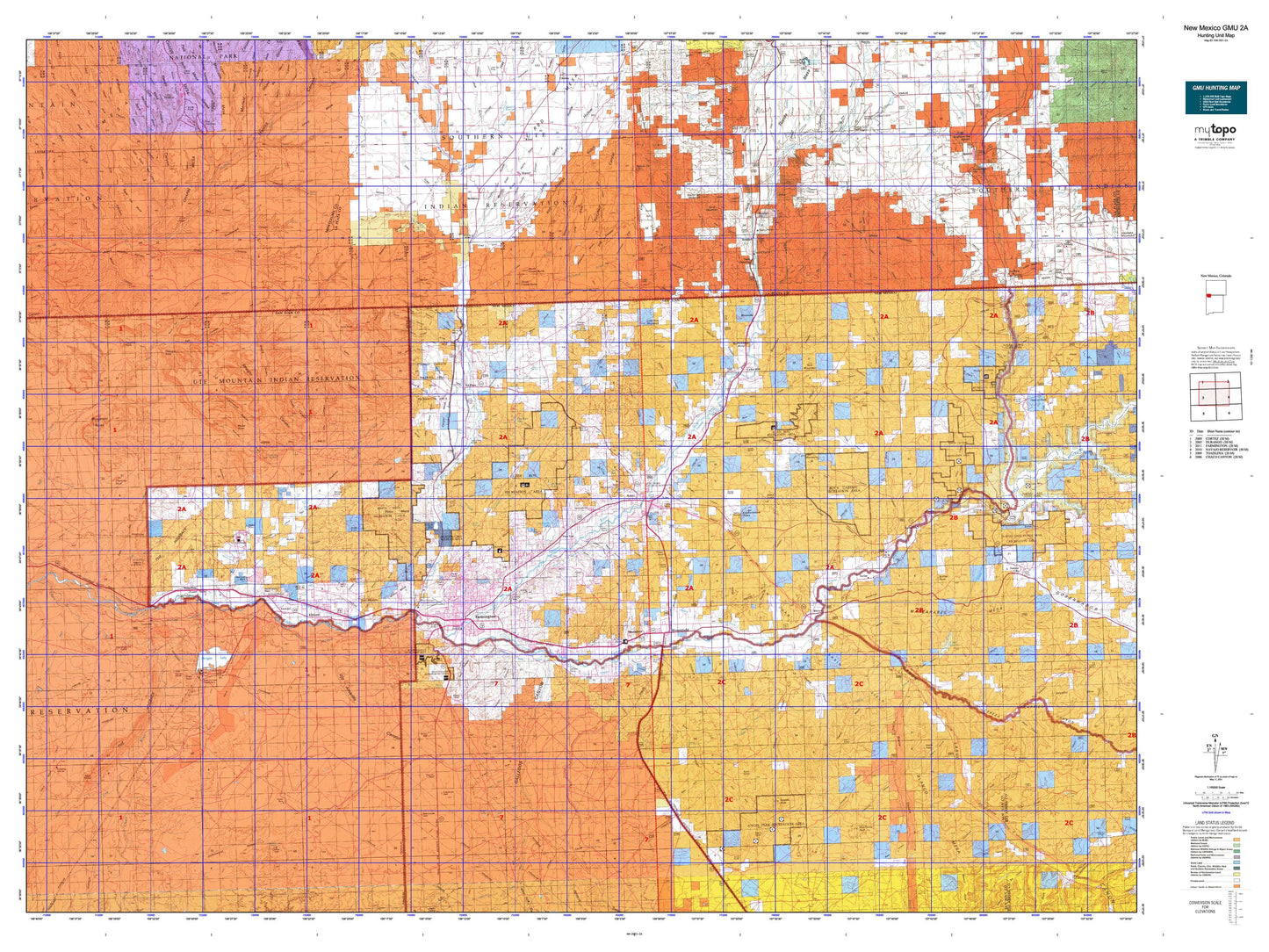 New Mexico GMU 2A Map Image