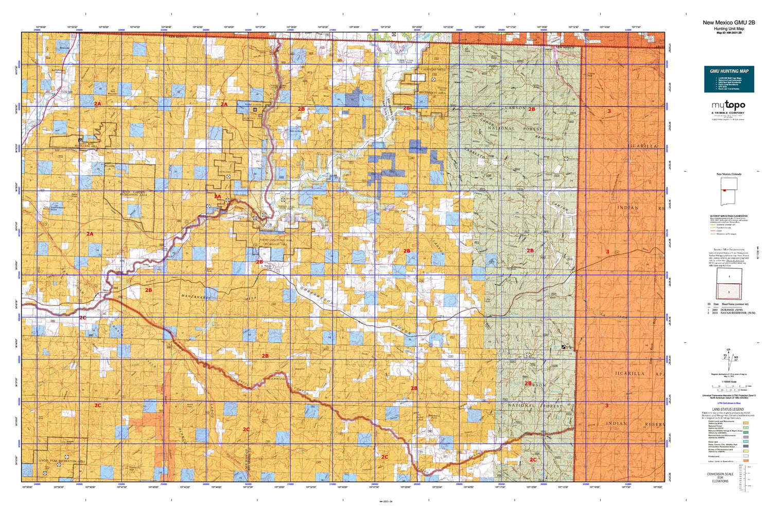 New Mexico GMU 2B Map Image
