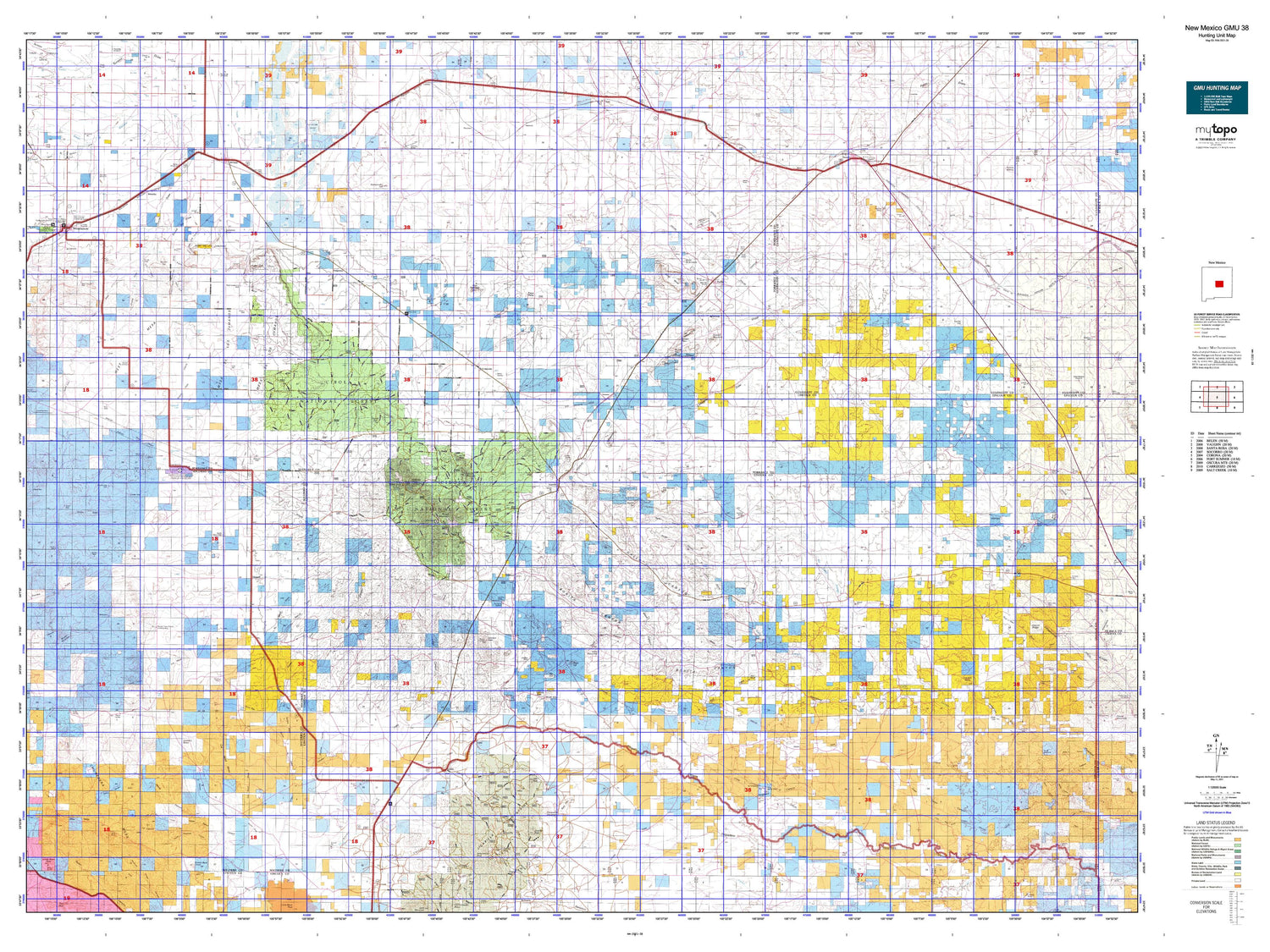 New Mexico GMU 38 Map Image