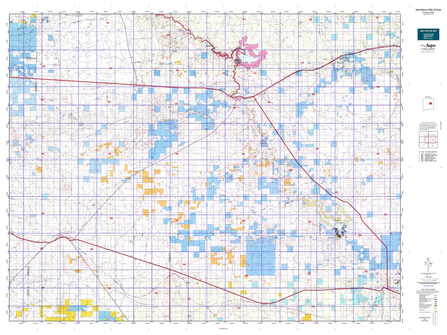 New Mexico GMU 39 East Map Image