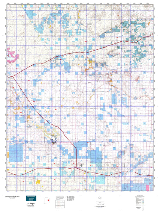 New Mexico GMU 40 West Map Image