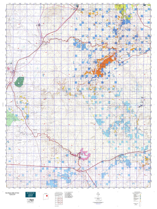 New Mexico GMU 42 West Map Image