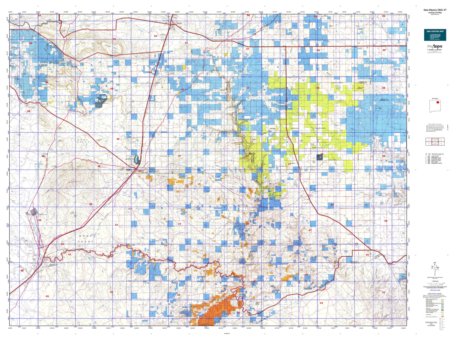 New Mexico GMU 47 Map Image