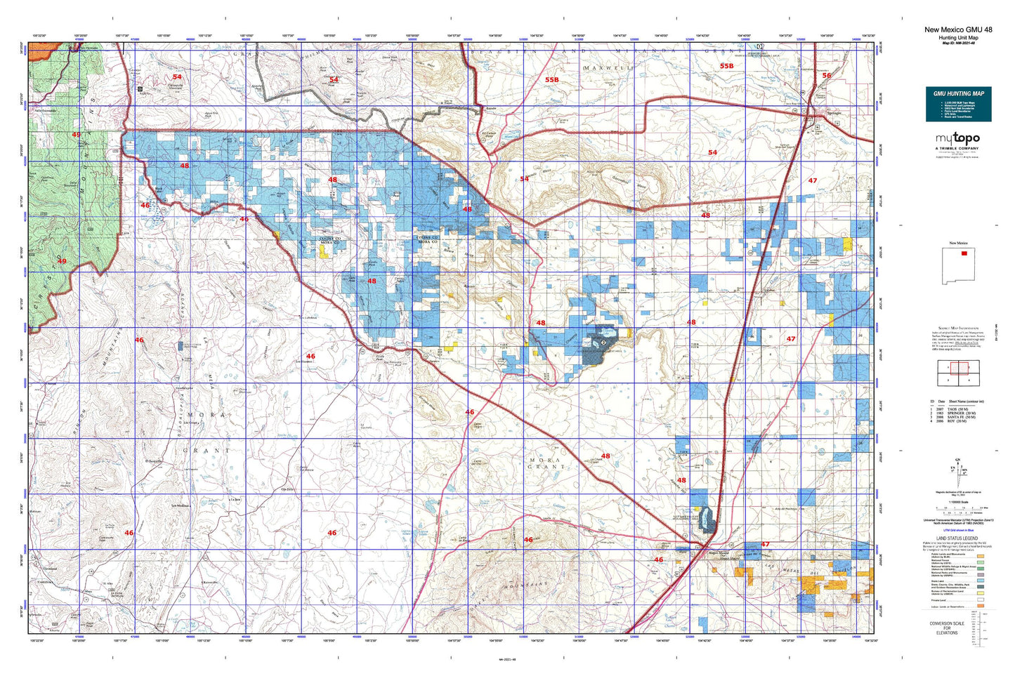 New Mexico GMU 48 Map Image