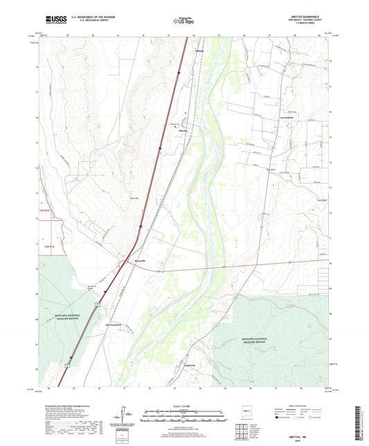 Abeytas New Mexico US Topo Map Image