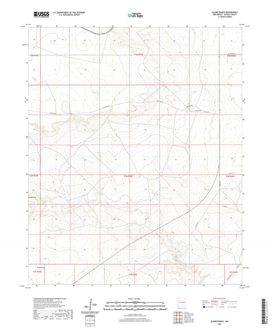 Alamo Ranch New Mexico US Topo Map Image