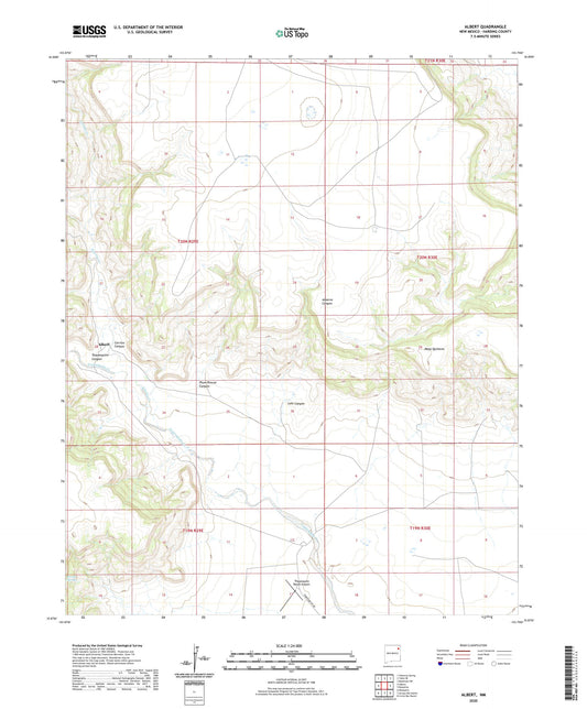 Albert New Mexico US Topo Map Image